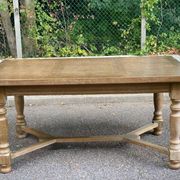 Table à manger de ferme extensible renaissance espagnol patinée 10 places