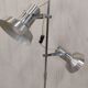 Floor lamp 3 spots vintage 70s chrome