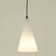 Suspension / lampe cone en verre SCE Teepee vintage circa 1990