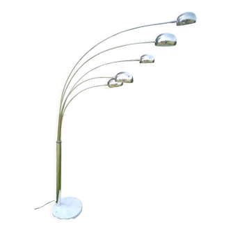 5-spoke lily of the valley floor lamp
