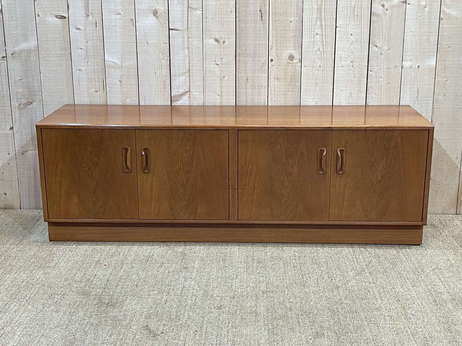 Row of the English brand Gplan in teak from the 70s
