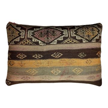 Housse de coussin vintage turque faite à la main 40 x 60 cm