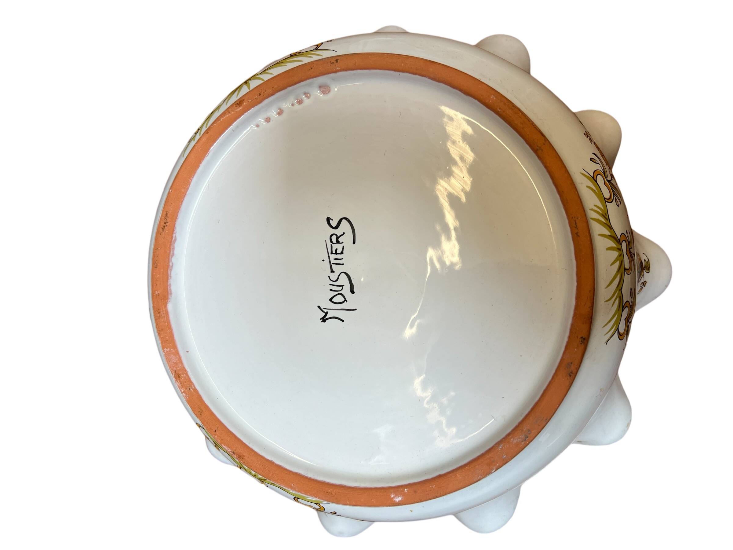 Moustiers earthenware salad bowl