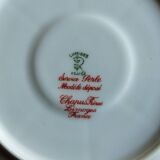 6 tasses Chapus Frères Limoges "Service Perle"