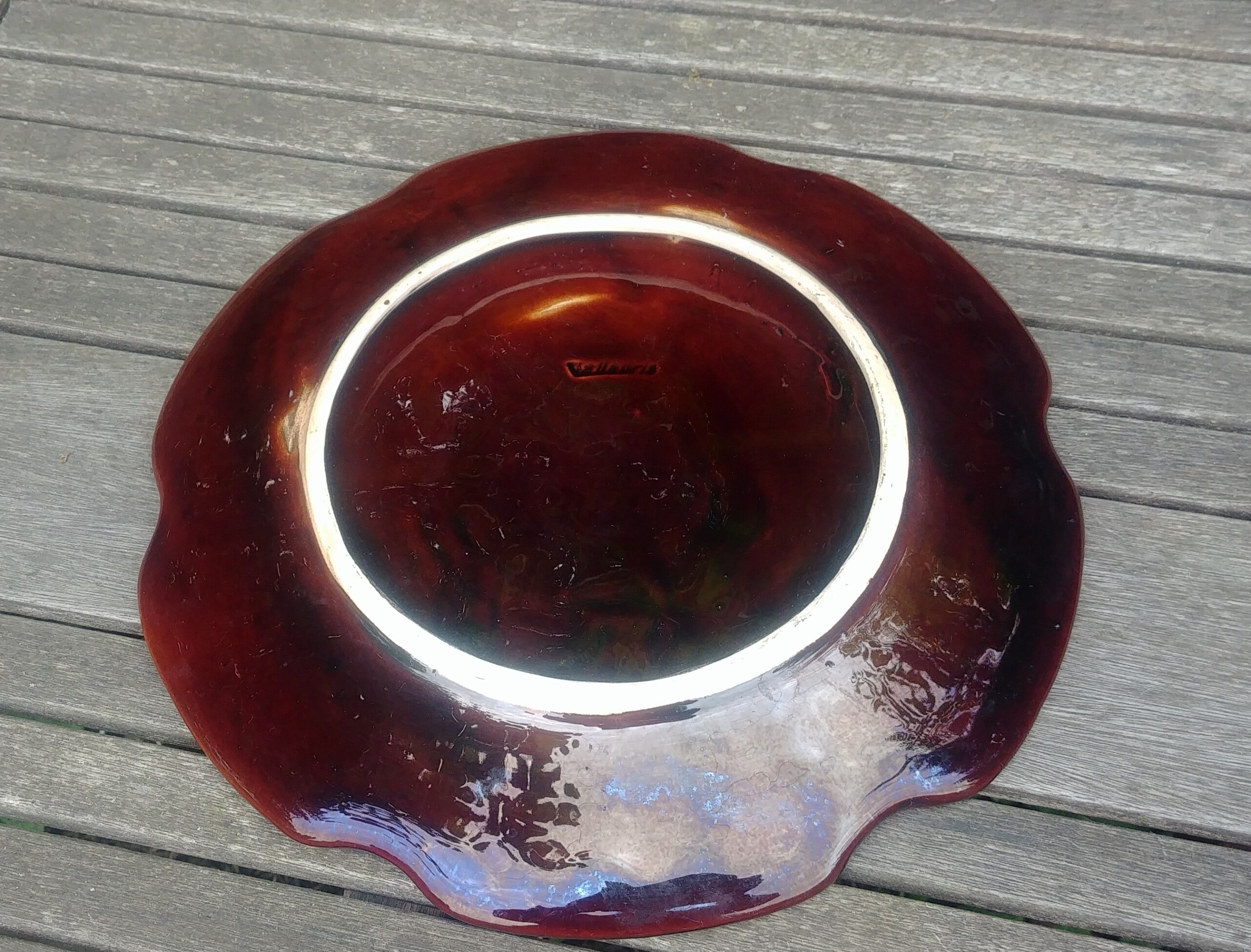 Vallauris tabletop serving dish in Vintage Vintage glazed ceramic 70s
