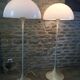 Pair of "Panthella" floor lamps by Verner Panton