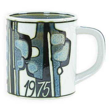 Mug en céramique, design danois, 1975, designer : Bodil Buch, fabricant : Royal