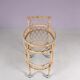 1950s bamboo trolley with two glass tops Italy