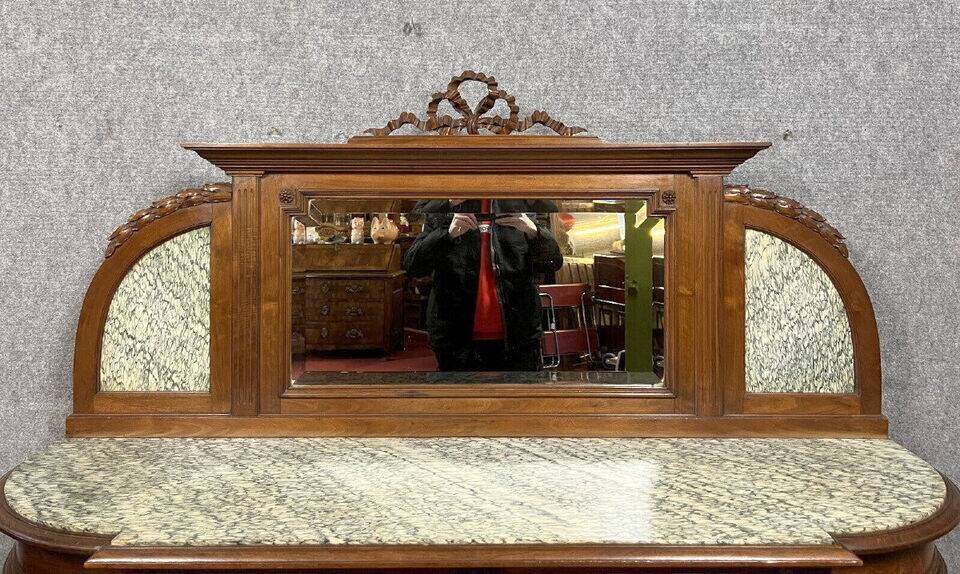 Louis XVI half-moon shaped walnut sideboard circa 1850