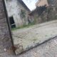Beveled mirror 68x38 wood bottom