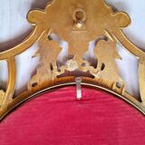 Baroque brass mirror