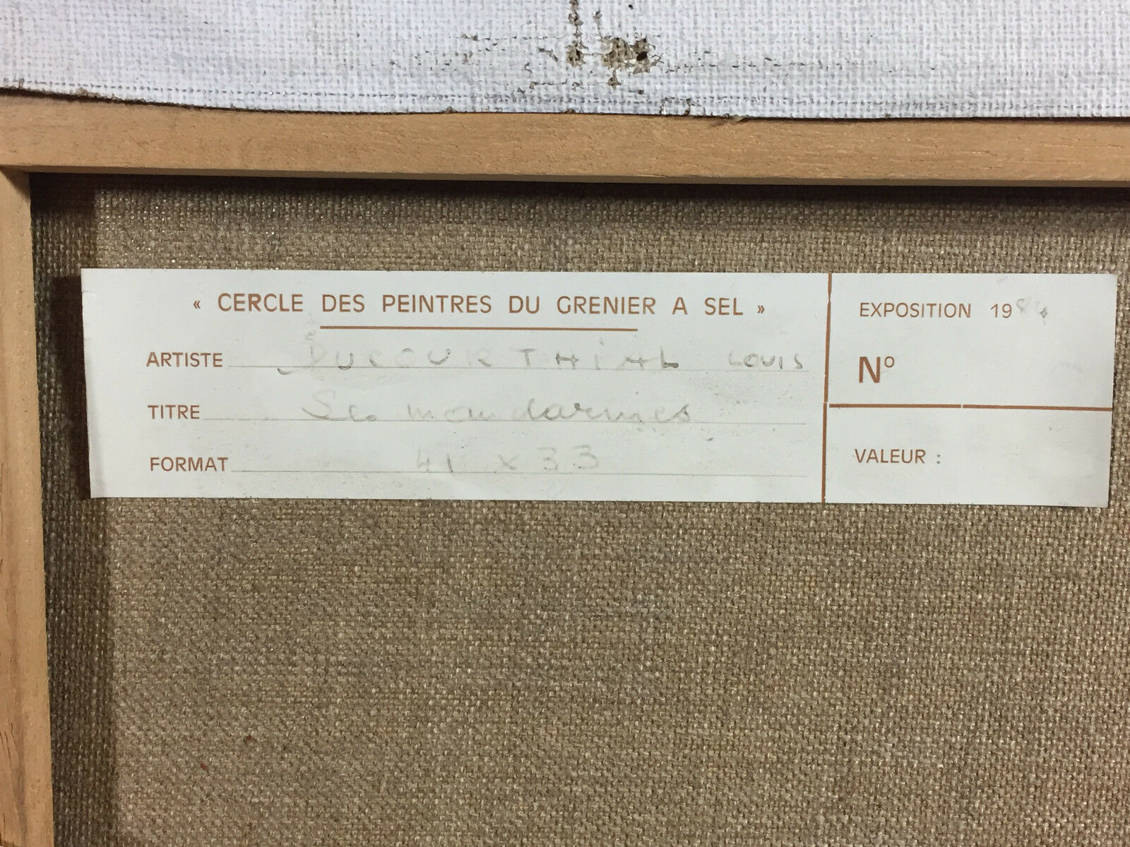 L.Ducourthial's oil-on-frame painting