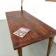Oak dining table with tapered legs, 1970s.
