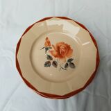 Set of six Digoin Sarreguemine dinner plates