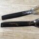 Horn salad servers