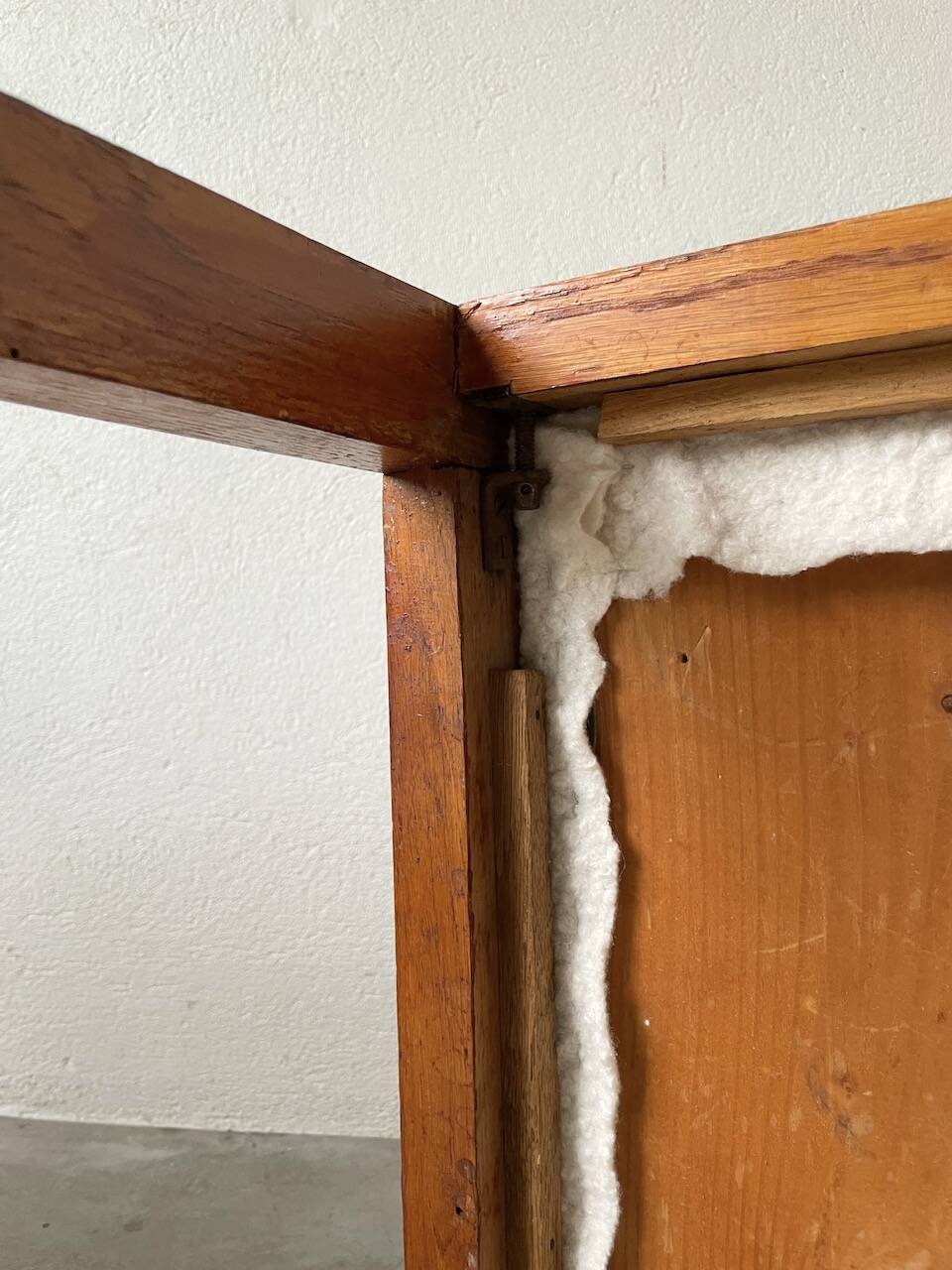 Pair of oak and straw armchairs, reconstruction style