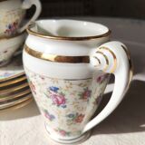 Partie de service à café en porcelaine de Limoges