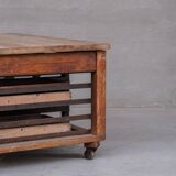 Antique English Bakers Kitchen Worktop or Kitchen Island Table