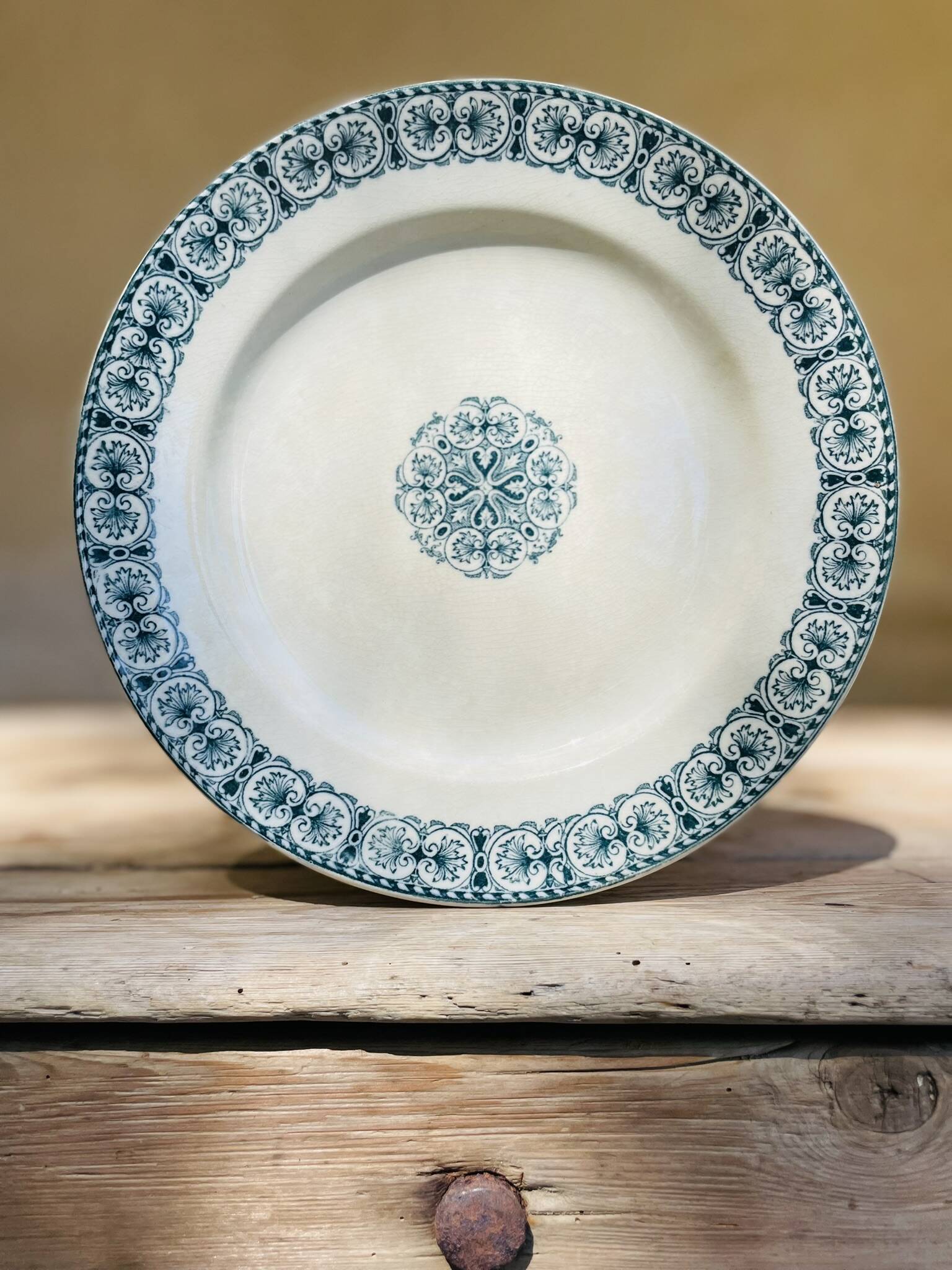 2 flat iron earth plates Jules Vieillard Bx