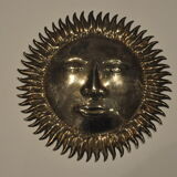 Vintage brass sun