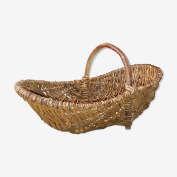 Panier osier ancien