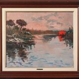 Gómez Fusté - Large Post Impressionist Sunset