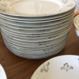 Service 70 pieces porcelain from limoges art deco