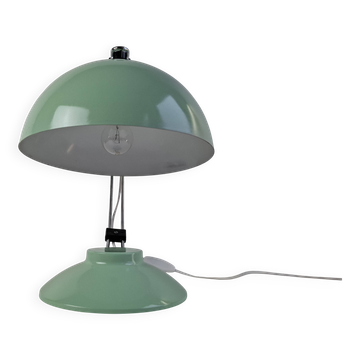 Mid-Century Mint Green Czech Desk Lamp with Chrome and Adjustable Shade
