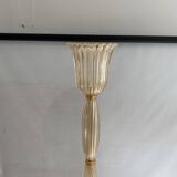 Signed Archimede Seguso Murano Glass Floor Lamp Gold Italian Art Deco 1980s