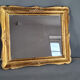 Italian mirror, key frame, vintage 50, engraved wood - gilded 39x32 cm SB
