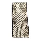 Berber carpet corridor beni ouarain vintage 90×255 cm