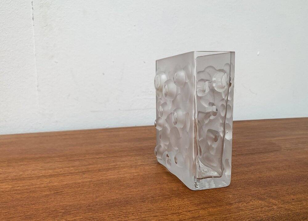 Mid-century German space age bubble glass vase by Gral, 1960s.