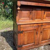 Old 18th century 2-part solid oak dresser