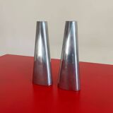 Two aluminum candlesticks