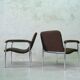 Mid-Century Easy Chairs in Tubular Steel from Thonet, 1970s, Set of 2.