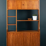 Retro Teak 1960s Two Sided Mid Century Room Divider Bookcase Shelving