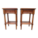 Bedside tables – Camille & Vence – furniture – pair in varnished wood