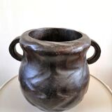 Vintage brutalist wooden pitcher