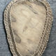 Woven wicker mirror from the 1960s