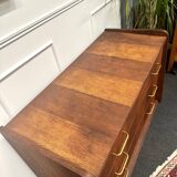 Vintage chest of drawers with compass feet