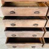 Cabinetmaker's workshop furniture with 12 drawers circa 30's/40's