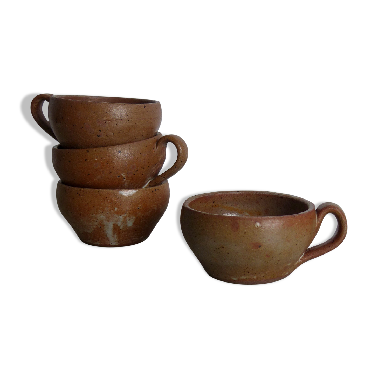 Set of 4 stoneware cups