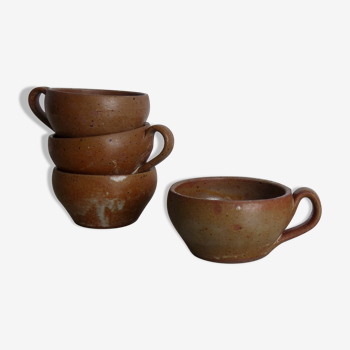 Set de 4 tasses en grès