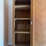 Vintage wardrobe with compass feet