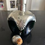 1970s chrome and glass carafe