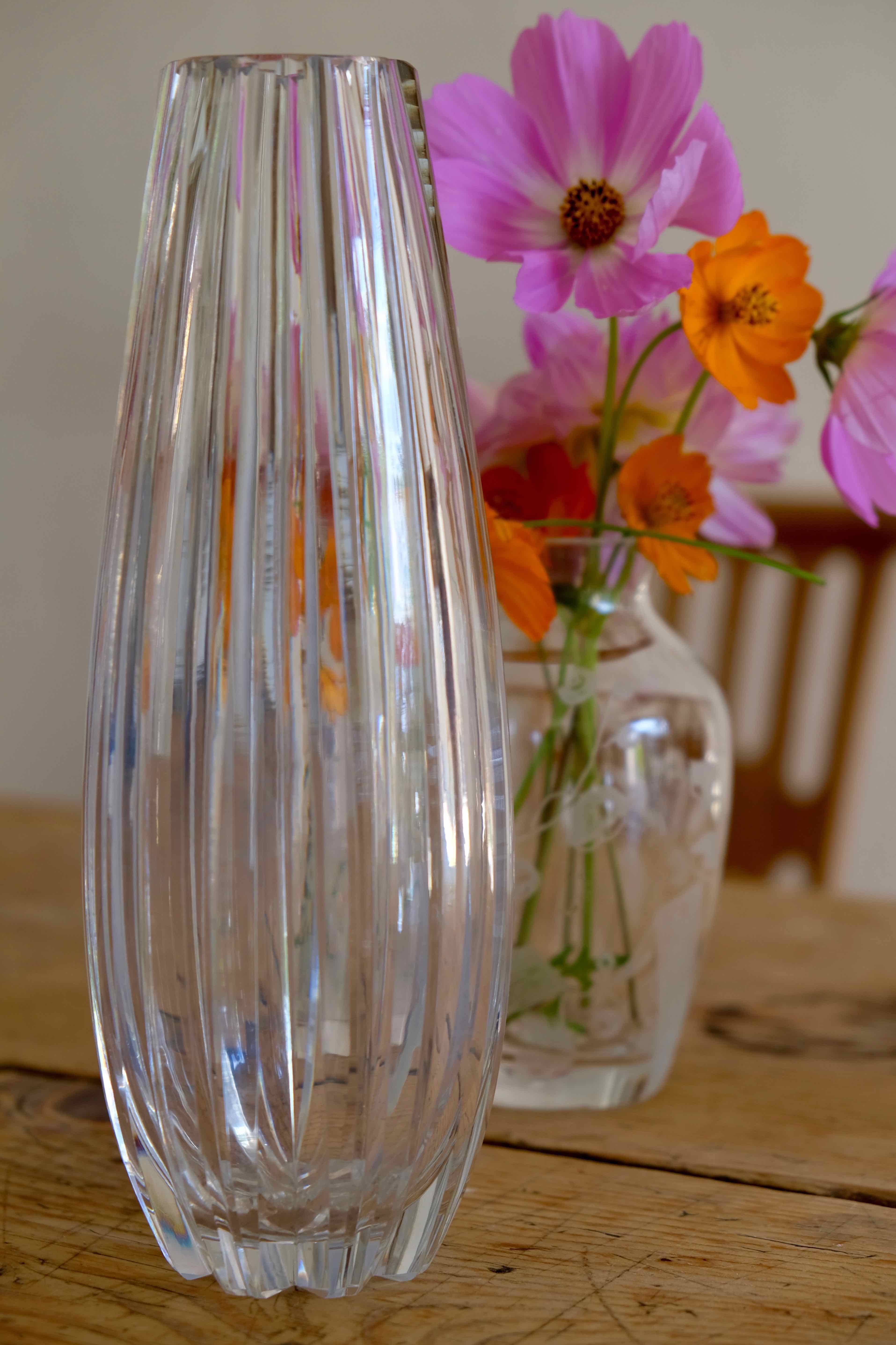 Vase cut crystal 50s