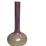 Art Nouveau series of soliflore vases, Sarreguemines earthenware, circa 1900