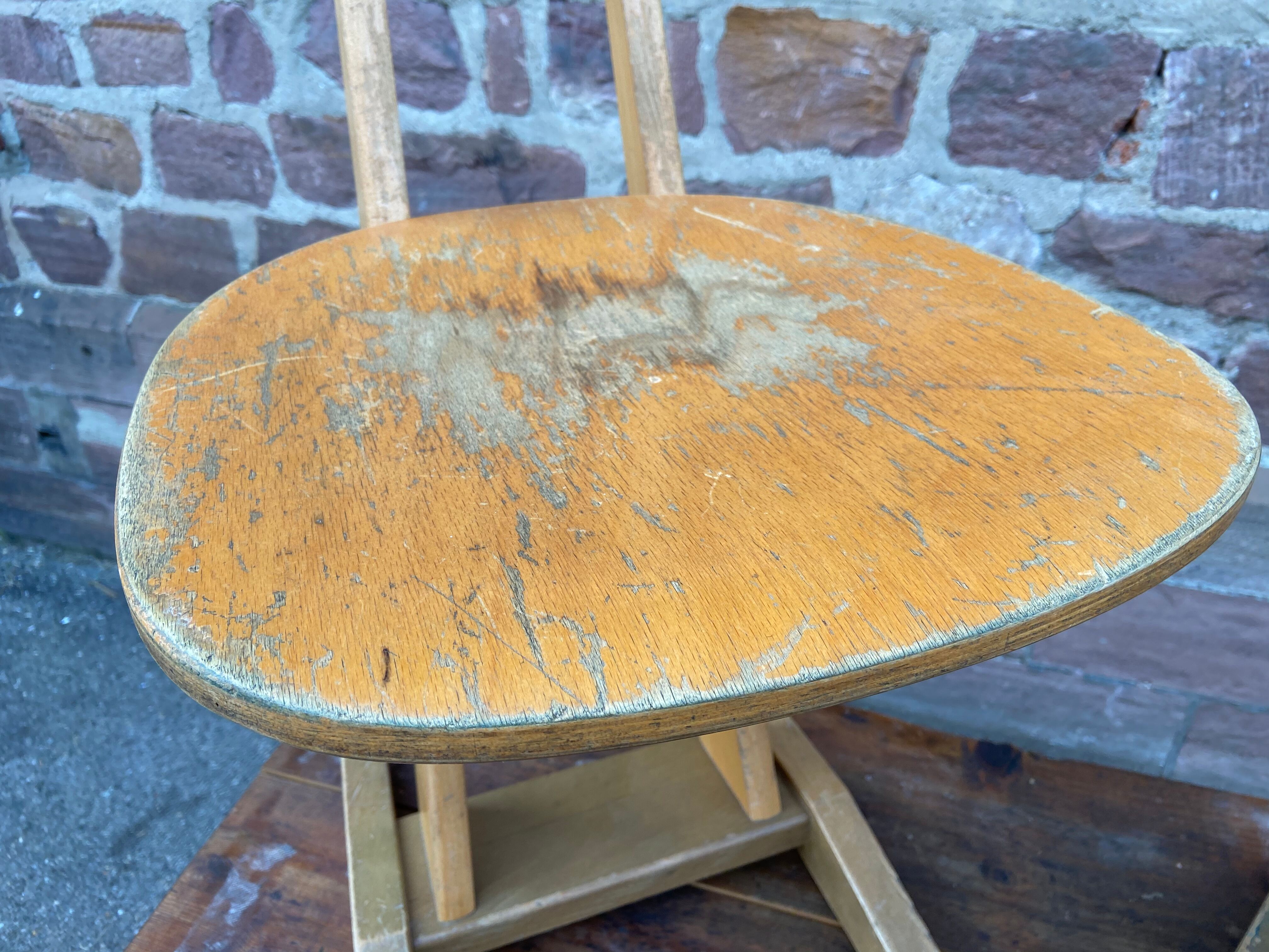 6 casala vintage 1960 design adult school chairs