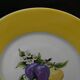 6 flat plates in porcelain from LIMOGES. Fruit decoration.