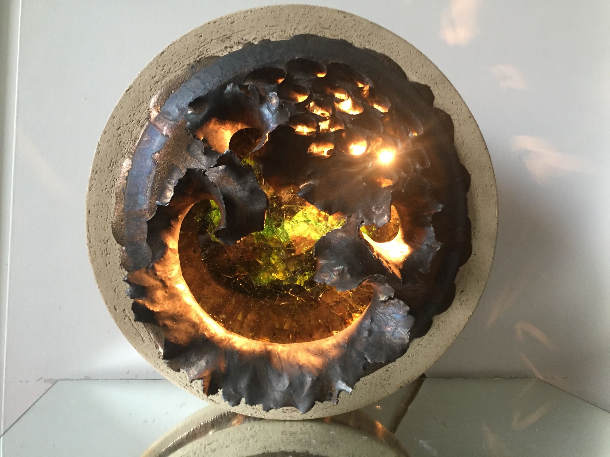 Ceramic wall lamp by Githa Heske